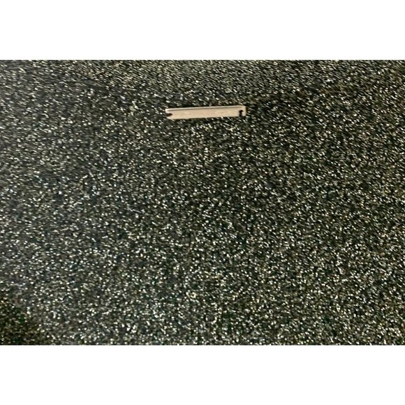 Michael Michael Kors Womens Size XS Double Bell Sleeve Black Gold Sparkle Short - Picture 4 of 5